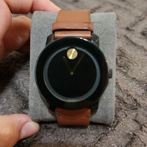 Men's Movado Bold® Strap Watch with Black Dial (Model: 3600305)